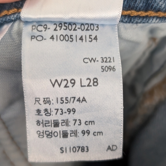 Levi's Skinny Blue Ankle Cropped Jeans Timeless Style - Picture 5 of 9